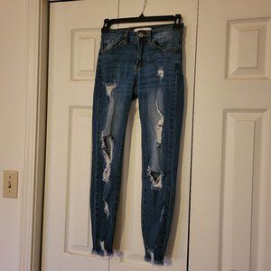 Kancan Distressed Skinny Jeans